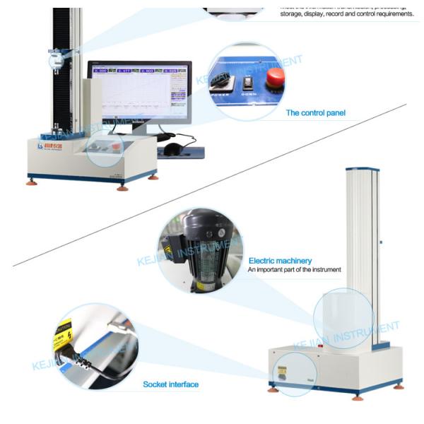 60KG 50~500mm/min Speed Electronic Peel Test Machine / Tape Peel Strength Tester 50HZ