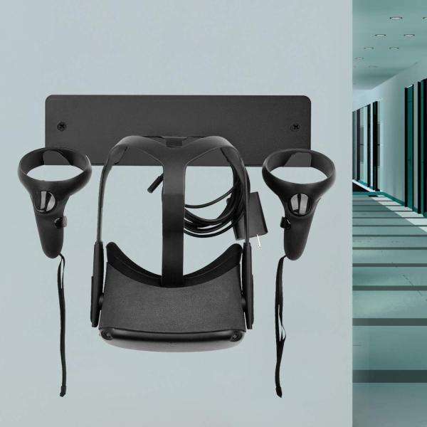 ISO9001 Rohs CE auriculares VR de aleación de aluminio y controladores de metal de montaje de pared de almacenamiento soporte de gancho soporte en negro