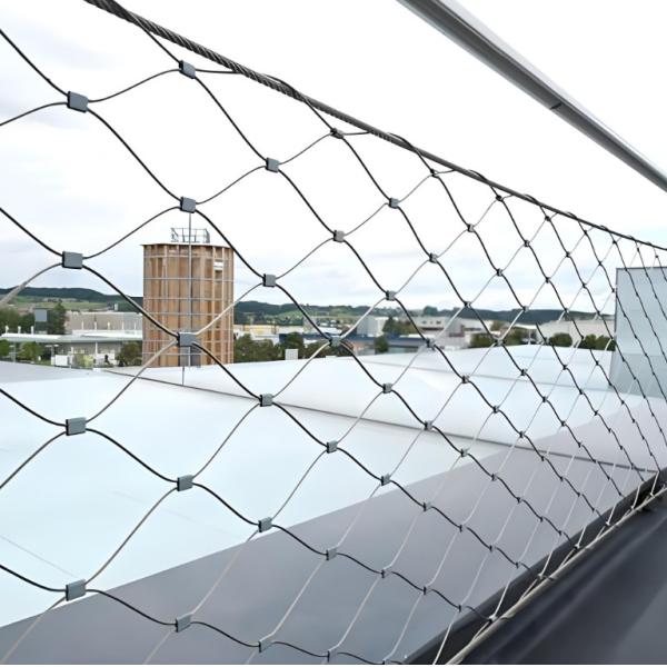 Stainless Steel Architectural Cable Mesh For Tensile Architectural Projects Combines Protection Aesthetic Design