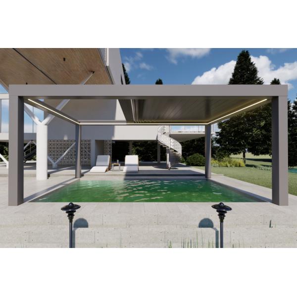 New technology outdoor motorized retractable pergola