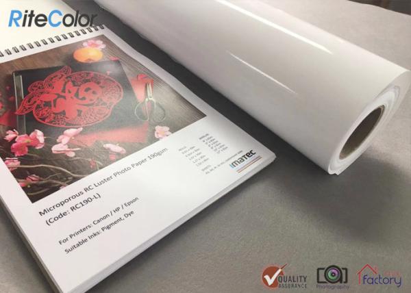 A resina do papel da foto do Inkjet do brilho da pérola do cetim do estúdio revestiu 260gsm 100% impermeável
