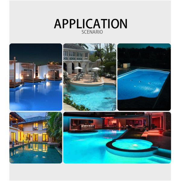 Регулятор приведенный ABS лампы бассейна равенства 56 цвета IP68 водоустойчивые RGB 18 ватт