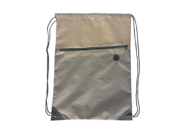 Zippered Custom Drawstring Backpack SEDEX Drawstring Sport Bag
