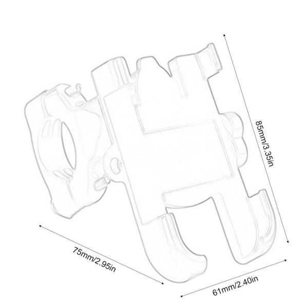 Elastomer PDA Motorcycle Phone Holder With Charger 500g Weight Portable