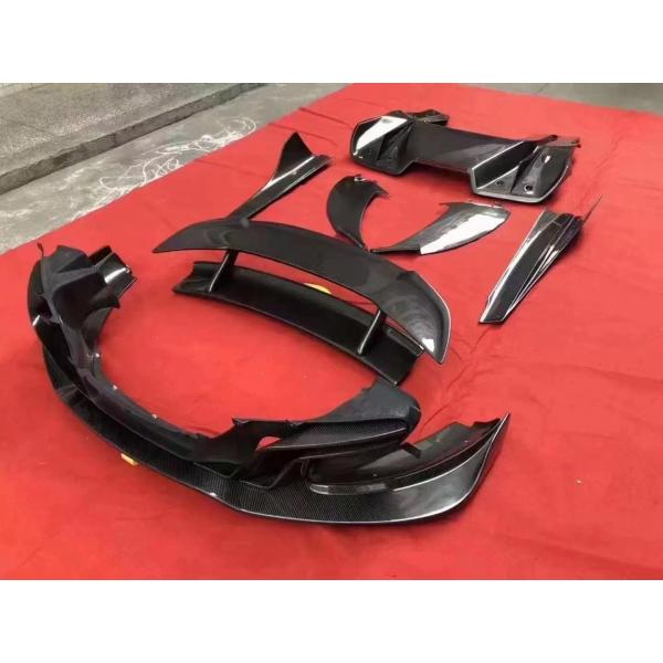 Kit de carrosserie en fibre de carbone de haute qualité pour McLaren MP4-12C Mp4-12c Fibre de carbone avant pelle arrière diffuseur jupe latérale