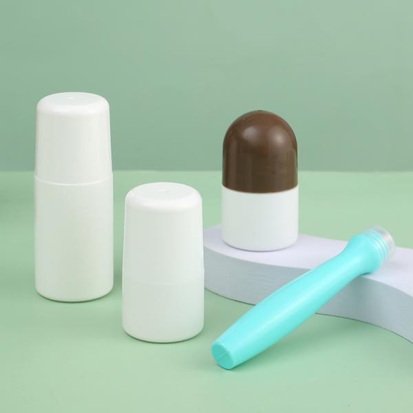 Eco-friendly Private Label Organic Roll on Natural Stone Alum Solid Perfume Deodorant Container Made of PP Body Material