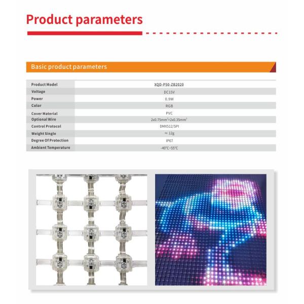 Впрыскивающий светодиодный сетчатый экран Внешний прозрачный высокояркий RGB сетевой экран