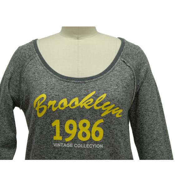 Lady Casual Sweatshirt , Long Sleeve Sweatshirt With Printing
