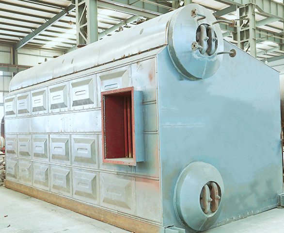 SZS Laboratory Natural Gas Steam Boiler 14MW 130℃ Blast  Proof Door