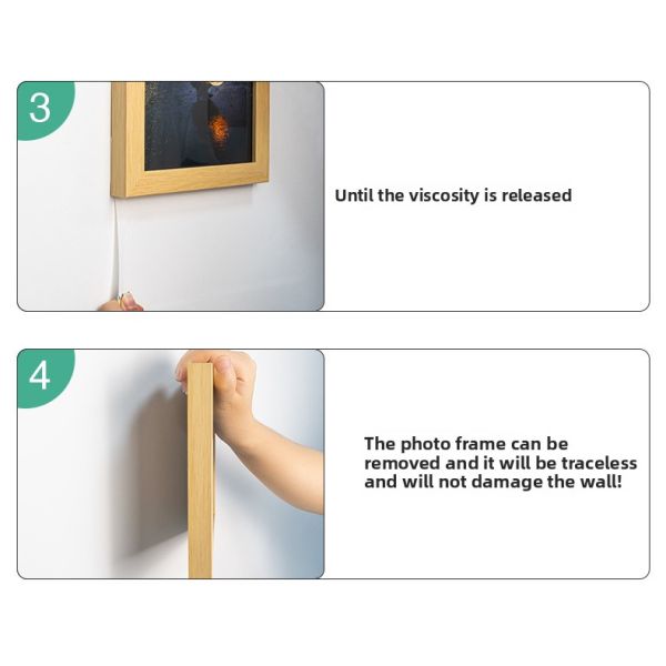 Acrylic Adhesive Removable for Magic Tape No Trace Back Arrow Tape for Photos Nail-Free Hook Artifact for Wide