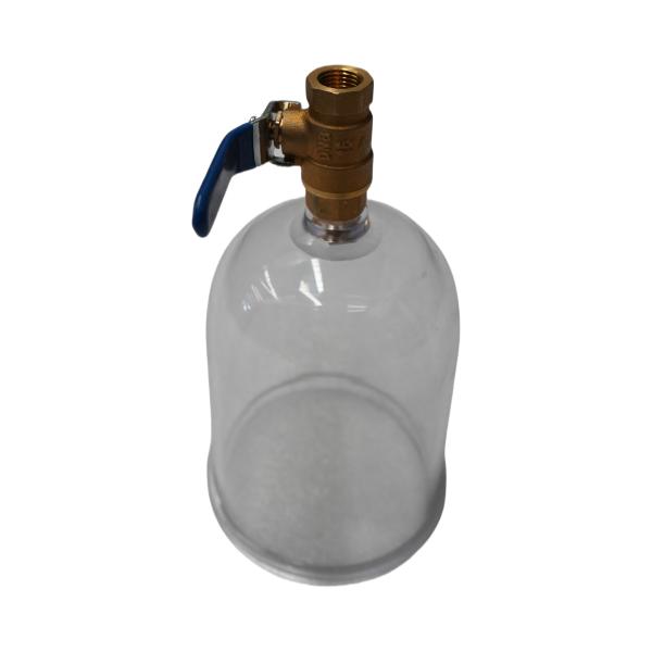 Transparent Water Filter Cup Assembly, Sanitation Truck Part, Sweeper-Scrubber Truck Accessory, Prevents Leakage, Protects Cartridge, With Waterproof Valve, Durable