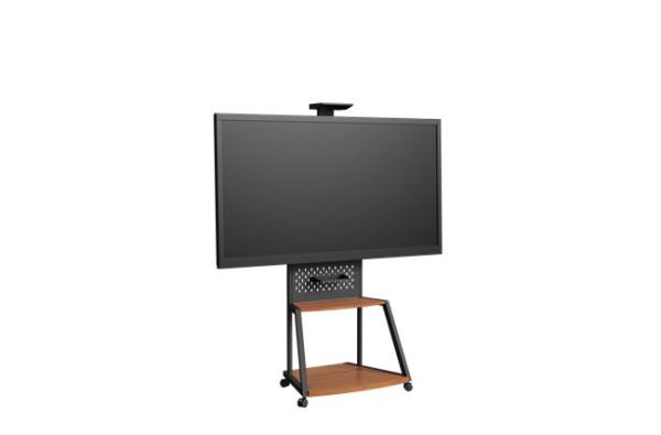 200Lbs TV Floor Stand PAD Cart Rolling Tv Cart Stand For Exhibitions Conferences No Tilt Feature