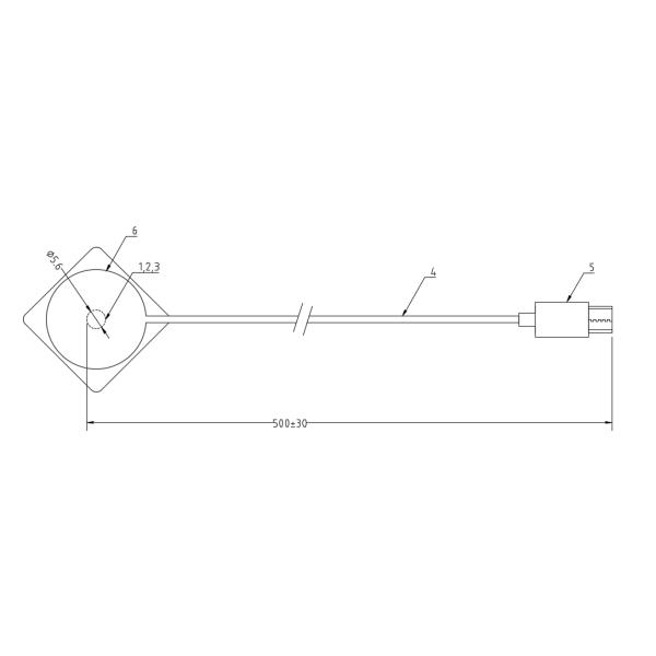 30KΩ Foam Pad NTC Temperature Probe For Medical Use