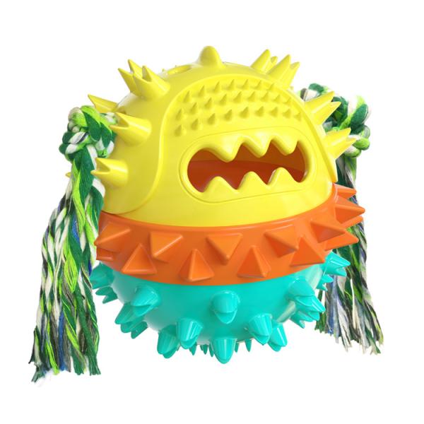Personalized Flexible Dog Molar Bite Toy For Cleaning Pet Teeth