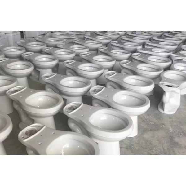 Upper Cistern Wc Ceramic One-Piece Toilet for Bathroom Set Floor Mounted Installation