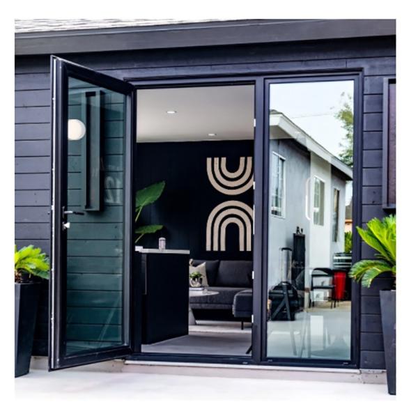 Portas de revestimento térmico de interior de patinação com quadro de balanço largo e vidros duplos