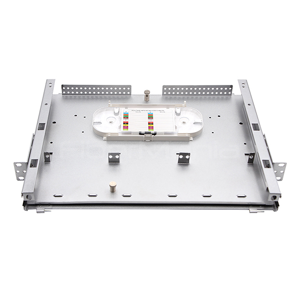 Серебряная оптоволоконная распределительная панель Рака Монтаж 1U 19 дюйма 3 LGX SC Адаптерная панель