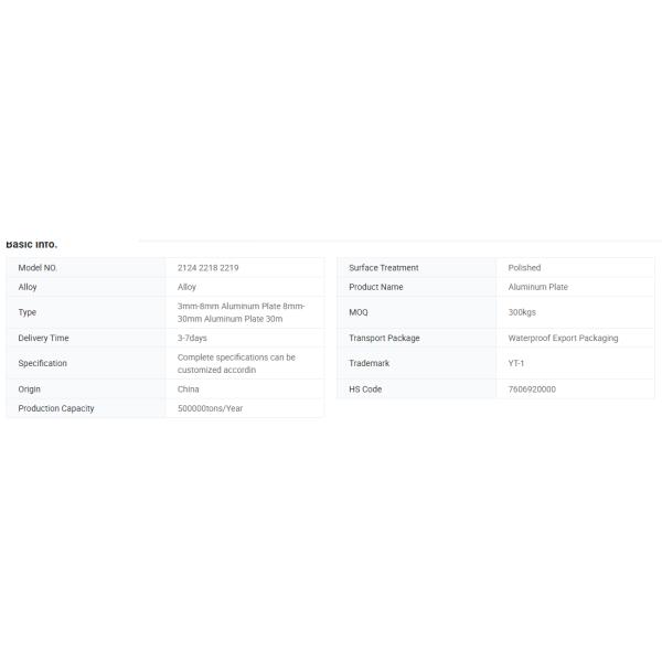 Алюминиевая пластина / листовая цена 2124 2218 2219 Для рыболовной лодки / машины для изготовления