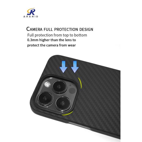 Shockproof Kevlar Aramid Fiber Carbon Phone Cover For iPhone 13 Pro Max
