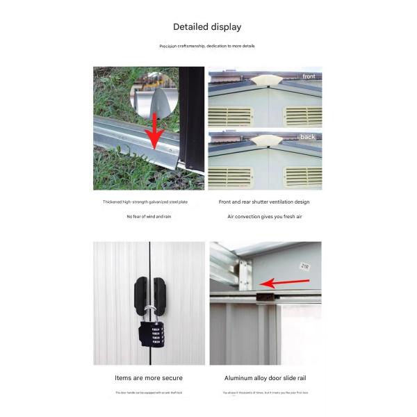 Roof Composite House for Steel Structure Outdoor Storage Room within Postmodern Design Style