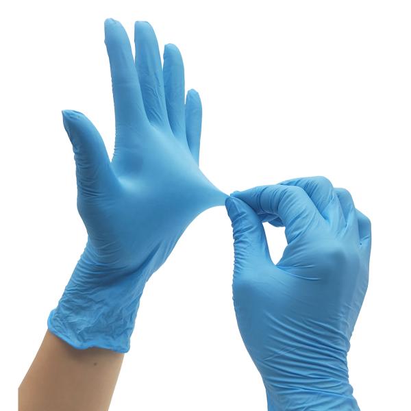 Powder Free Disposable Nitrile Gloves Blue 6 mil Nitrile Gloves