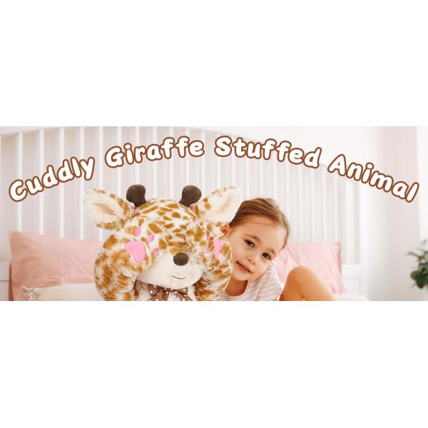 Big Giraffe Stuffed Animal  GirlsBig Giraffe Plush Toy Kids Stuffed Giraffe Hugging Soft Plush Pillow