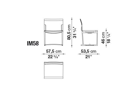 Indoor B&B Italia Dining Chairs / Classical Restaurant Dining Chairs