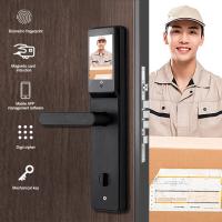 Écran tactile Smart Fermeture de porte d'entrée Anti-peep Tuya App télécommande