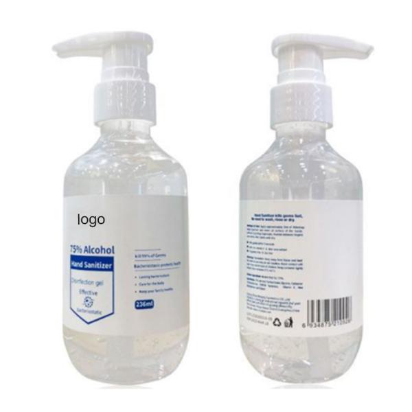 75% Alcohol Gel Hand Sanitizer Kills 99.99% Germs Quick Drying Waterless