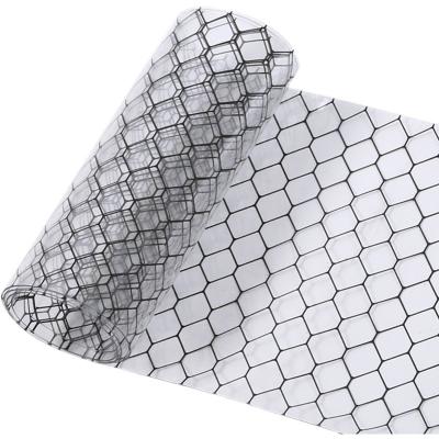 Antistatic ESD PVC Grid Curtain Transparent Black For Factory Use