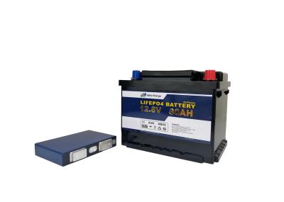 LiFePo4 recarregável 12 volts bateria de uma hora de 80 ampères para o sistema das energias solares