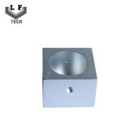 CNC de anodización claro de la aleación de aluminio que trabaja a máquina el bloque fijo cuadrado para el conector