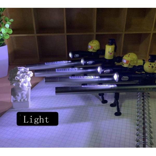 Gel-Ink Toy Gun Shape Writing Pens for Stationery 0.38mm Black Ink 240M Writing Length