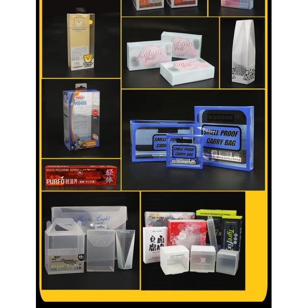 Transparent Eco Friendly Plastic Packaging Box 0.18-0.5mm Waterproof