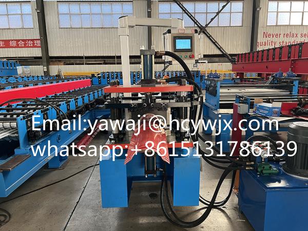 3 Phase 400mm Color Steel Sheet Cap Forming Machine / Roll Form Equipment