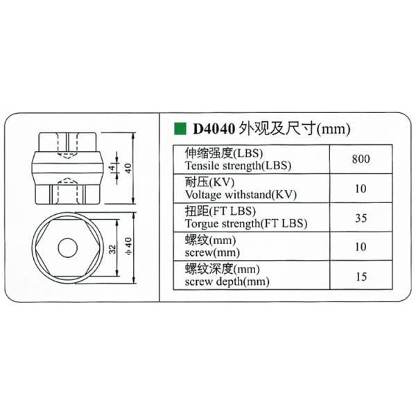 Promotional factory D40X40 Heat resistance electrical insulator