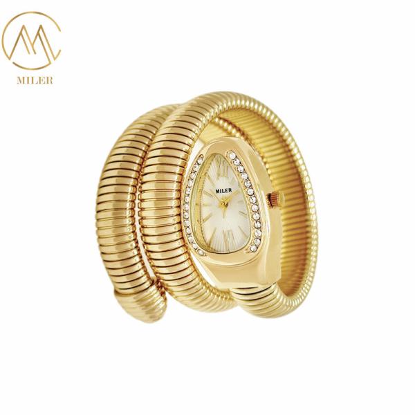 Waterproof Genuine Stainless Steel Strip And Elegant Design Quartz Light Watch
