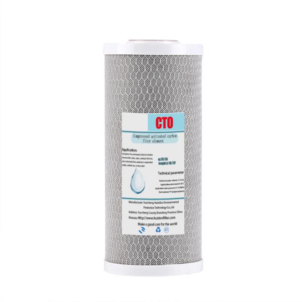 Cartouche de filtrage au charbon actif Jumbo de 10 pouces avancée pour le ménage et le commerce
