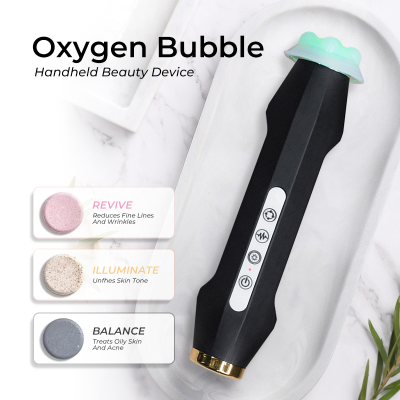 Oxygen Bubble Handpiece LED Microbubble Lift Bright Portable Skin Salon Instrument