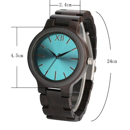 custom watch dial printing 100% wood material unisex wood watches