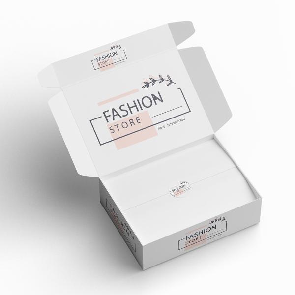 Caja de correo de envío corrugado con logotipo personalizado para entrega de envases de tiendas ecológicas