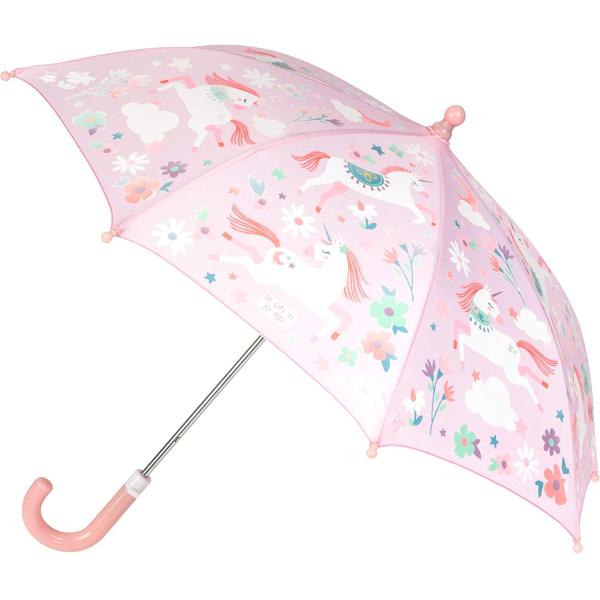 8K Hook Handle Children's Umbrella PVC Fabric with Colour Change Cute and Cool Design