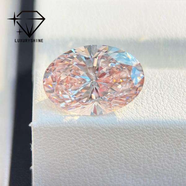 LuxuryShine 1-10CT Fancy pink Oval Lab Grown Diamond VVS-VS Loose Diamonds Customized jewelry with IGI Certificate﻿
