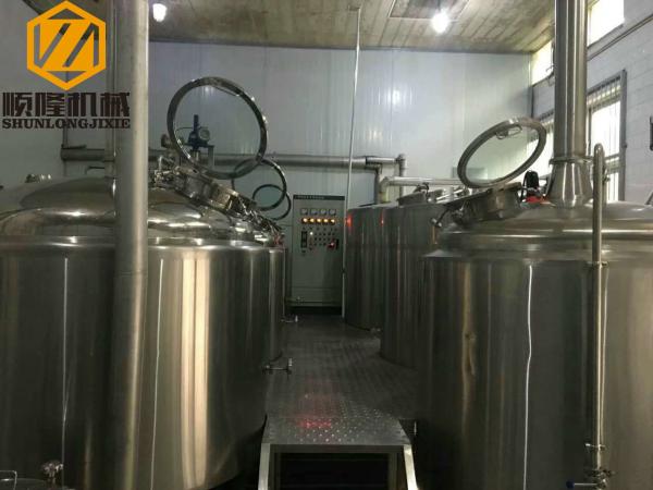 Three Vessel Beer Brewing Kit Steam Heated ILT / Chiller Cooling Unit