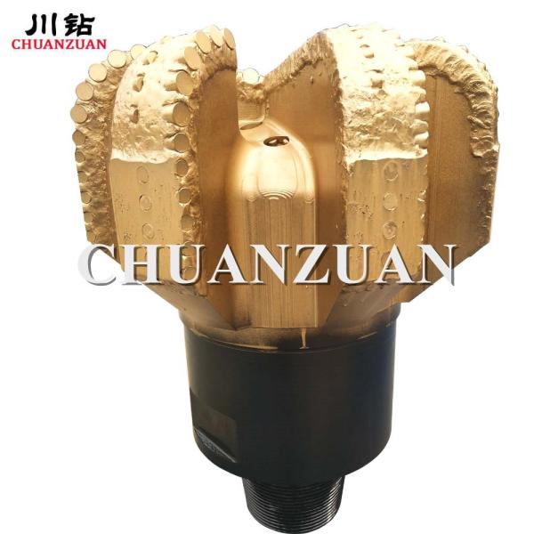 7 bocado de broca 19 das lâminas PDC corpo de aço de 1/4 de polegada com conexão da linha de 3 1/2 API