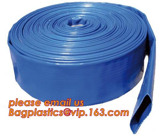 Customized inch 3/4-16 discharge water pvc layflat hose tubing pipe flexible lay flat irrigation agricultural water ho
