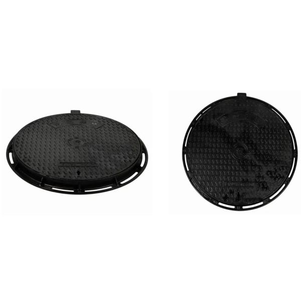 GGG50 Ductile Iron Round Manhole Cover D400 500X600mm with 40 Tons Loading Capacity