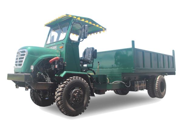 Articulated Chassis Four Wheel Drive Dump Truck / Small Tipper Truck 50HP Air Brake