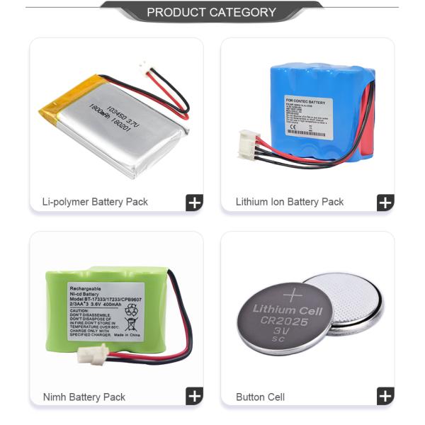 Настраиваемые 80 мАч кнопочные батареи NiMH 1.2V 2.4V 3.6V