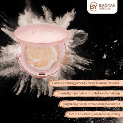 Composição mineral pó cozido, composição natural do highlighter da multi cara da cor
